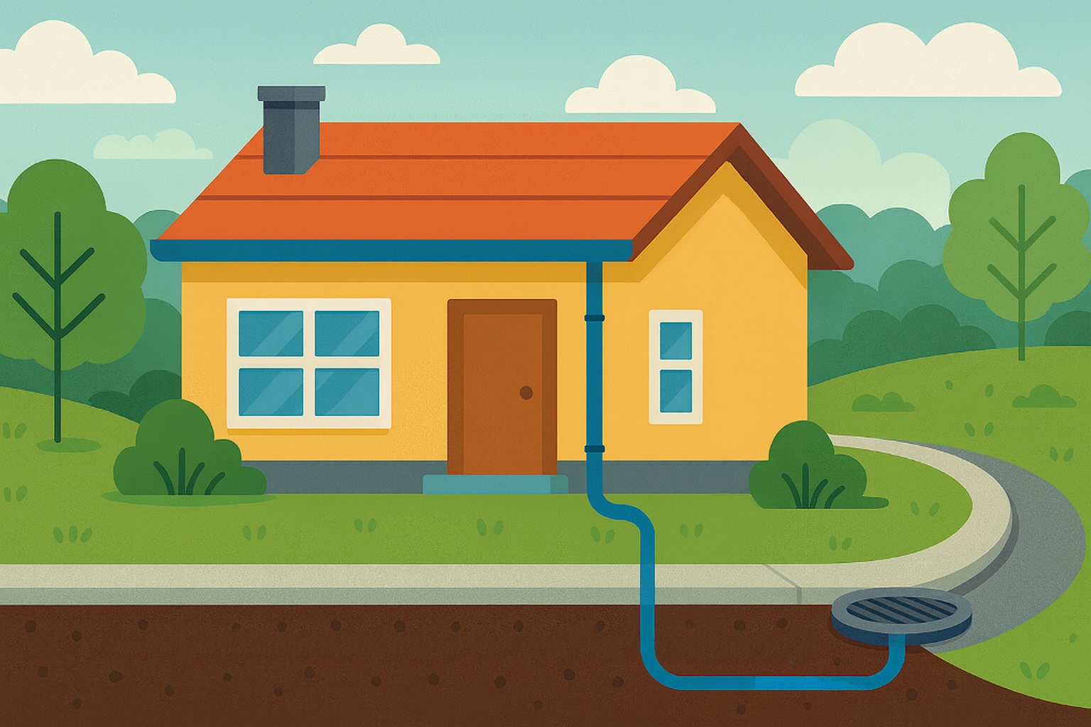 Technician completing exterior repairs on a home.